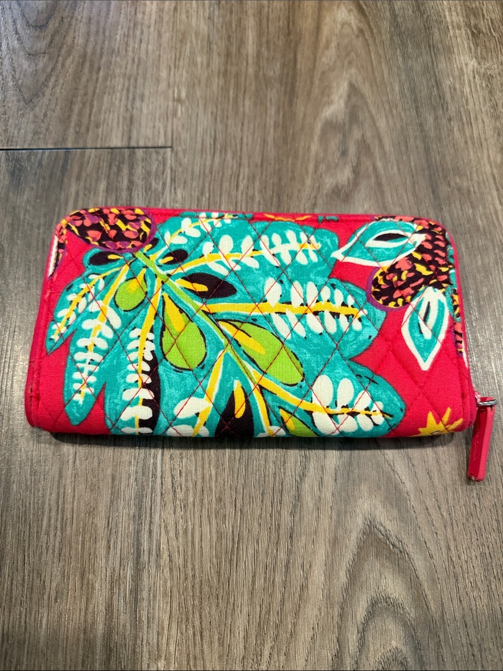 Vera Bradley RFDI Quilted Zip-around Wallet in Rumba Pattern